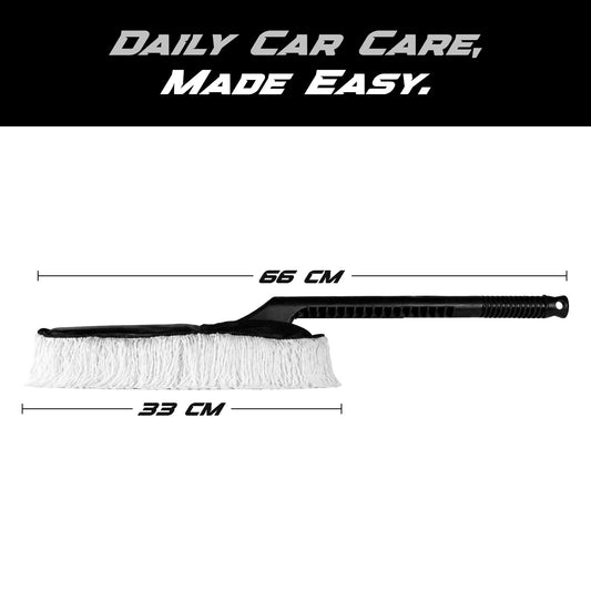 Nippon Paint n-Shield Microfiber Car Duster Brush with Long Handle | Lint-Free & Scratch-Free Car Cleaning Brush for Cars, SUVs, Bikes & Interior &  Exterior Cleaning