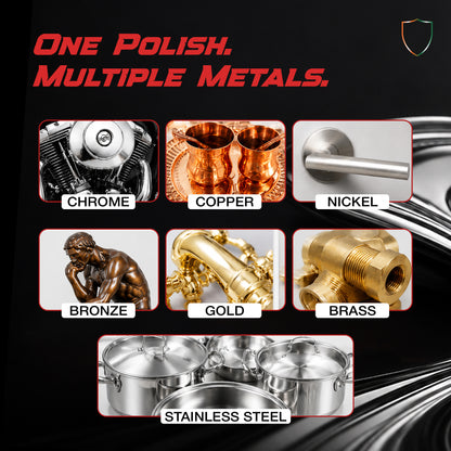 Nippon Paint n-Shield Metal Polish for Bikes & Cars | Chrome Cleaner & Rust Remover for Engine, Silencer & Chrome Parts | Restores Shine | 250 ml