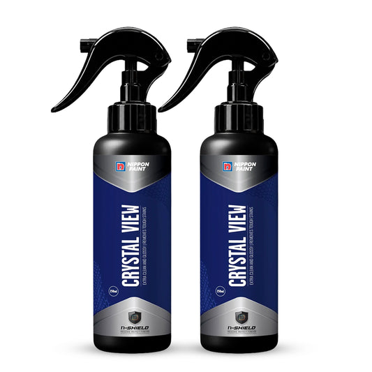 Nippon Paint n-Shield Car Glass Cleaner Spray 250ml ( Pack of 2 ) | Repels Dust/Rain, Removes Stubborn Residue, Hydrophobic | No. 1 Paint In Asia Pacific