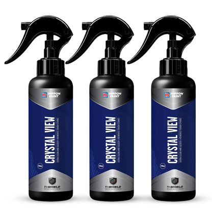 Nippon Paint n-Shield Car Glass Cleaner Spray 250ml ( Pack of 3 ) | Repels Dust/Rain, Removes Stubborn Residue, Hydrophobic | No. 1 Paint In Asia Pacific