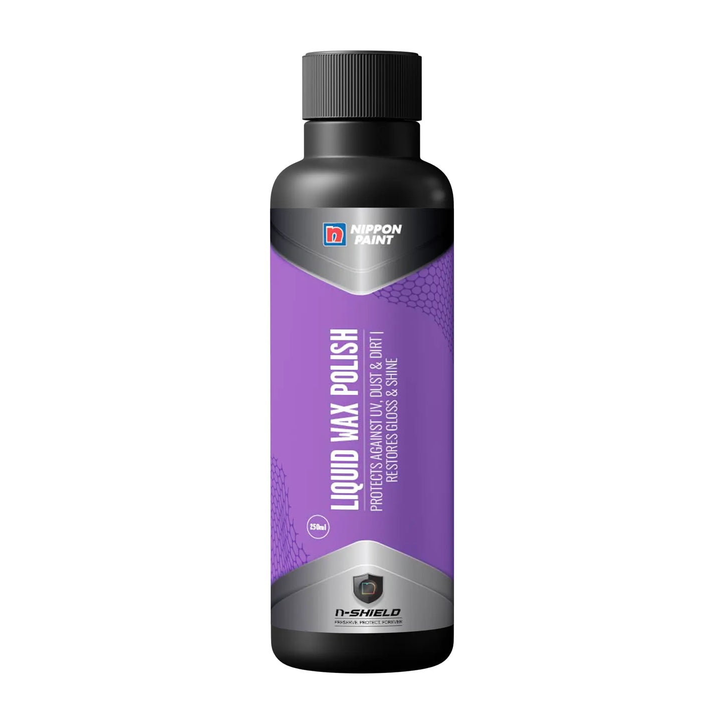 Nippon Paint n-Shield Liquid Wax Polish 250ml | Restores Car Paint Gloss, Protects from UV, Dust & Water, Long Lasting Shine