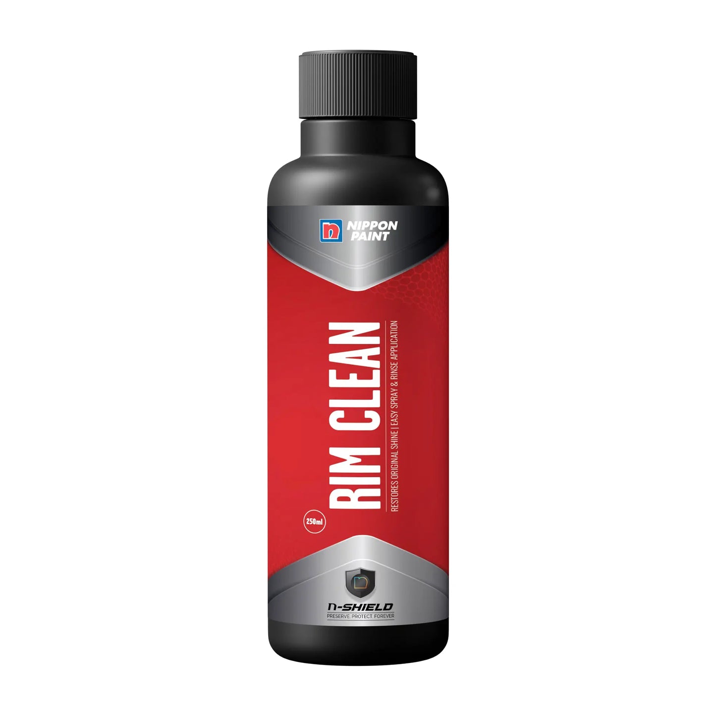 Nippon Paint n-Shield Rim Clean Spray 250ml | Wheel & Alloy Cleaner, Removes Brake Dust, Dirt & Stains