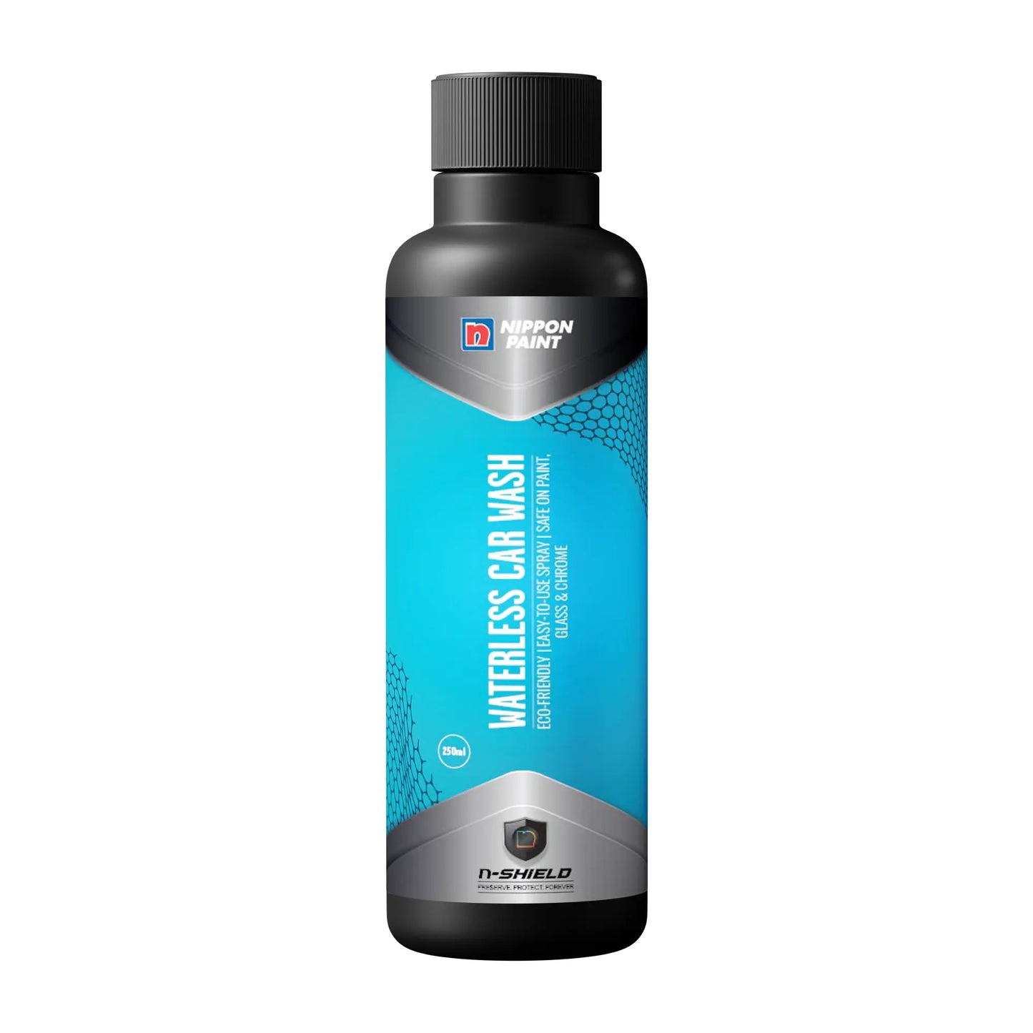 Nippon Paint n-Shield Waterless Car Wash Spray 250ml | Quick Clean | High Gloss Shine | Eco Friendly Car Cleaner Spray | n-Shield Waterless Wash for Bike & Car | No.1 Paint in Asia Pacific.