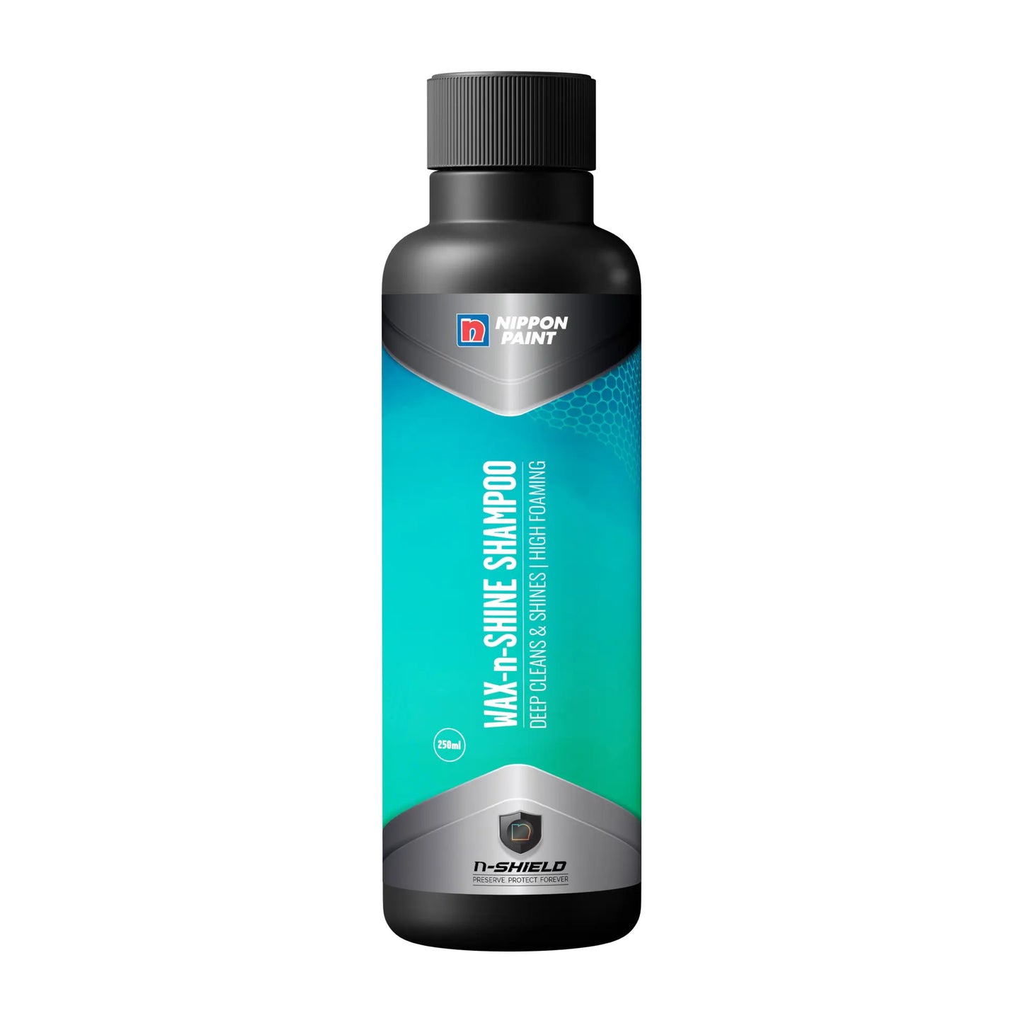Nippon Paint n-Shield Car Wax Shampoo 250ml | Deep Cleaning, Glossy Finish, Wax Protection | No. 1 Paint In Asia Pacific
