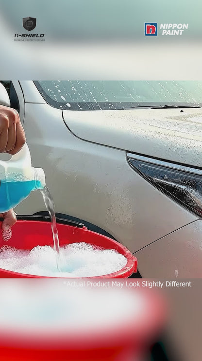 Nippon Paint n-Shield Car Wax Shampoo 250ml | Deep Cleaning, Glossy Finish, Wax Protection | No. 1 Paint In Asia Pacific